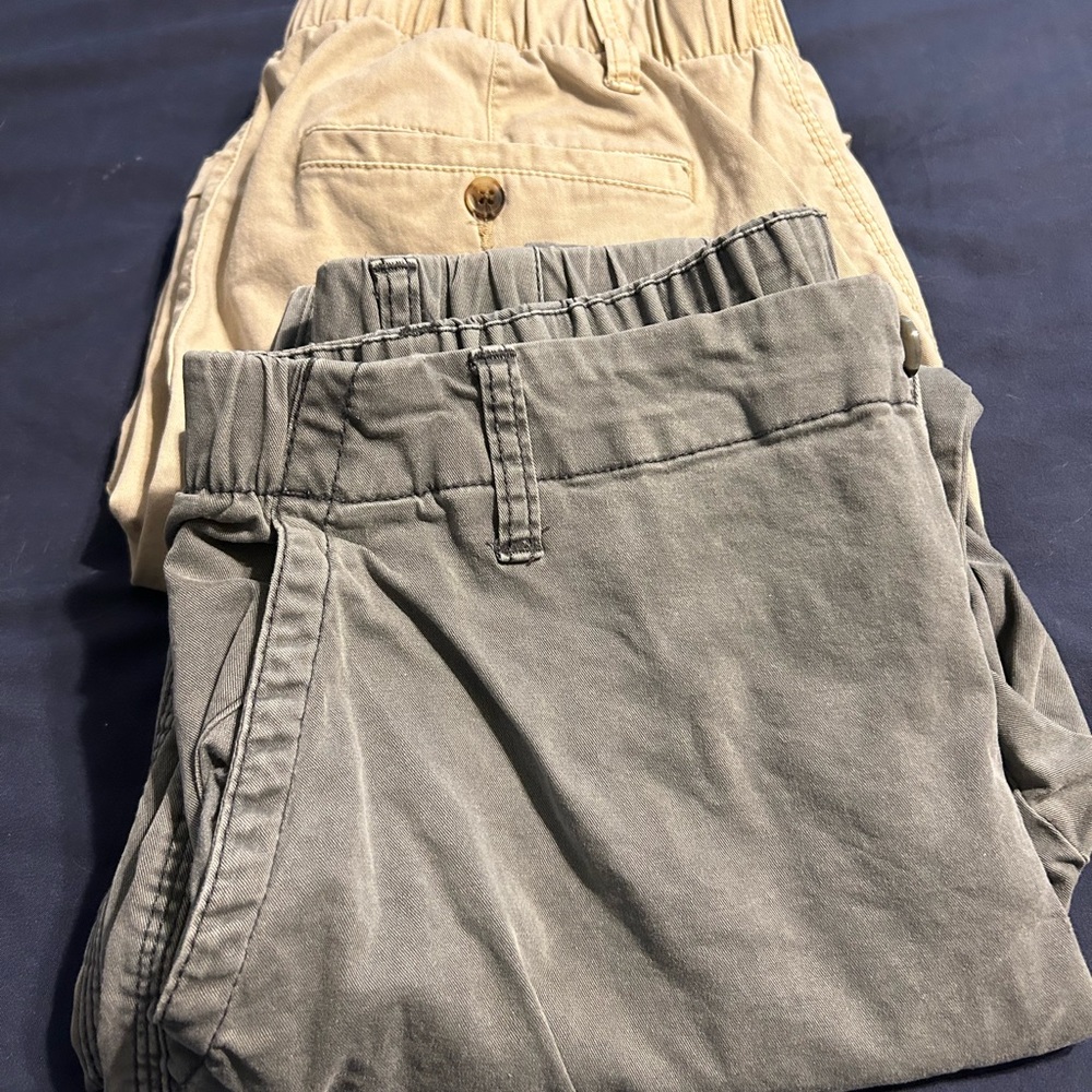 Two pair of Old Navy High Waisted OGC Chino Pants